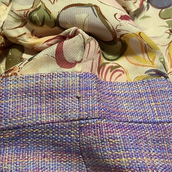 Kay Unger Vintage Silk Floral Tweed Pinup Dress - Picture 13 of 16